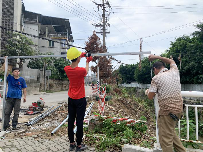 闽清县金坪里溪（体育场段）河道整治工程有序推进