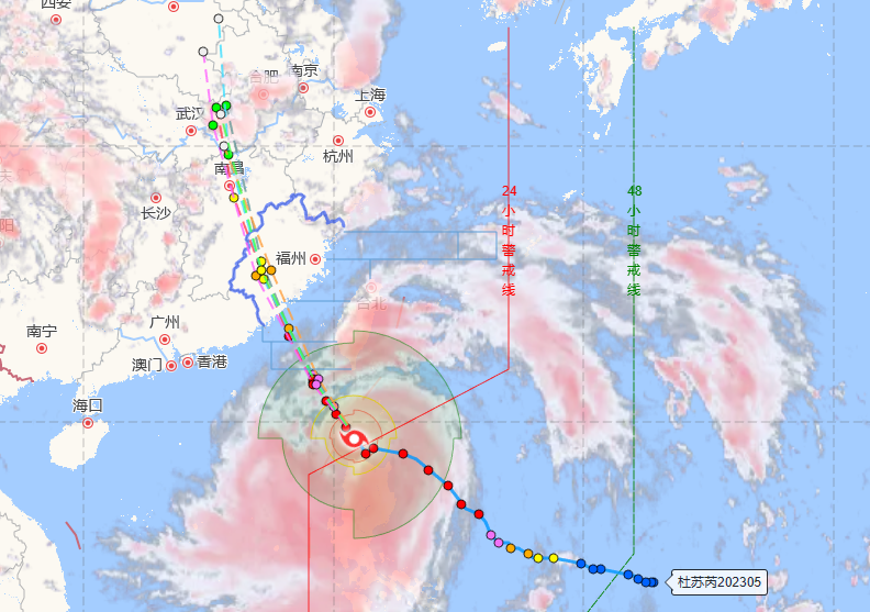 “杜苏芮”进入24小时警戒线！